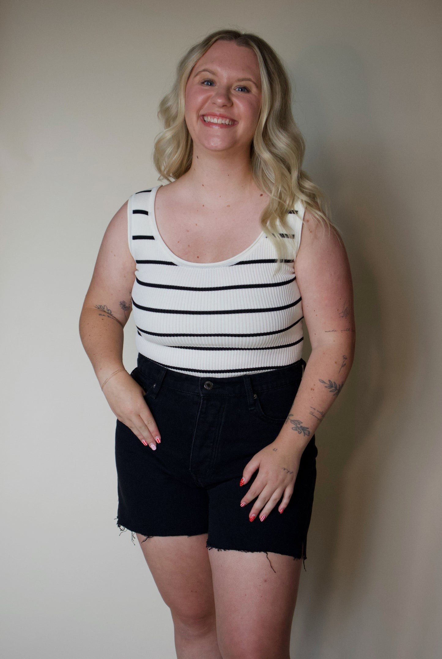 Stripe Sweater Bodysuit