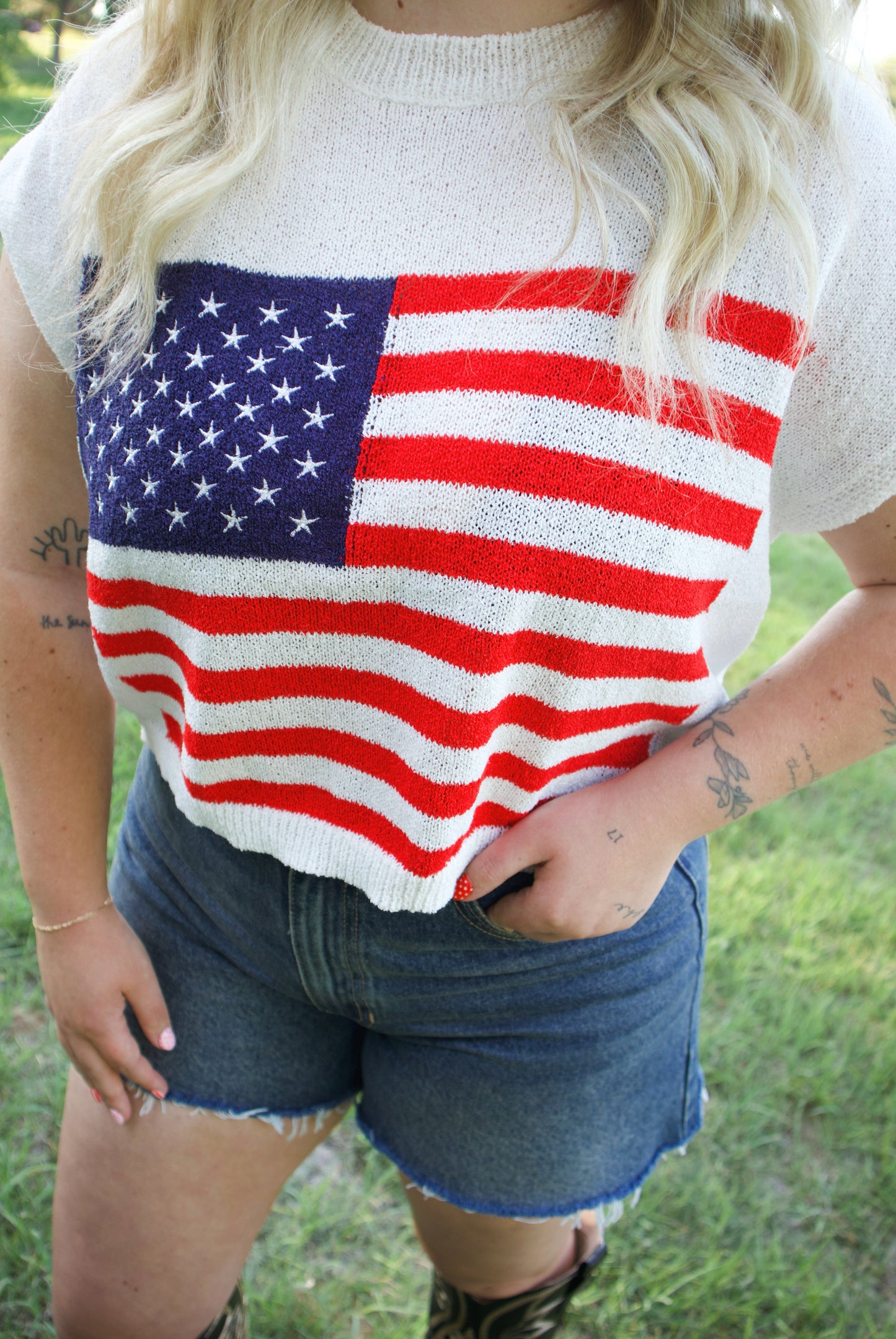 Americana Sweater Top