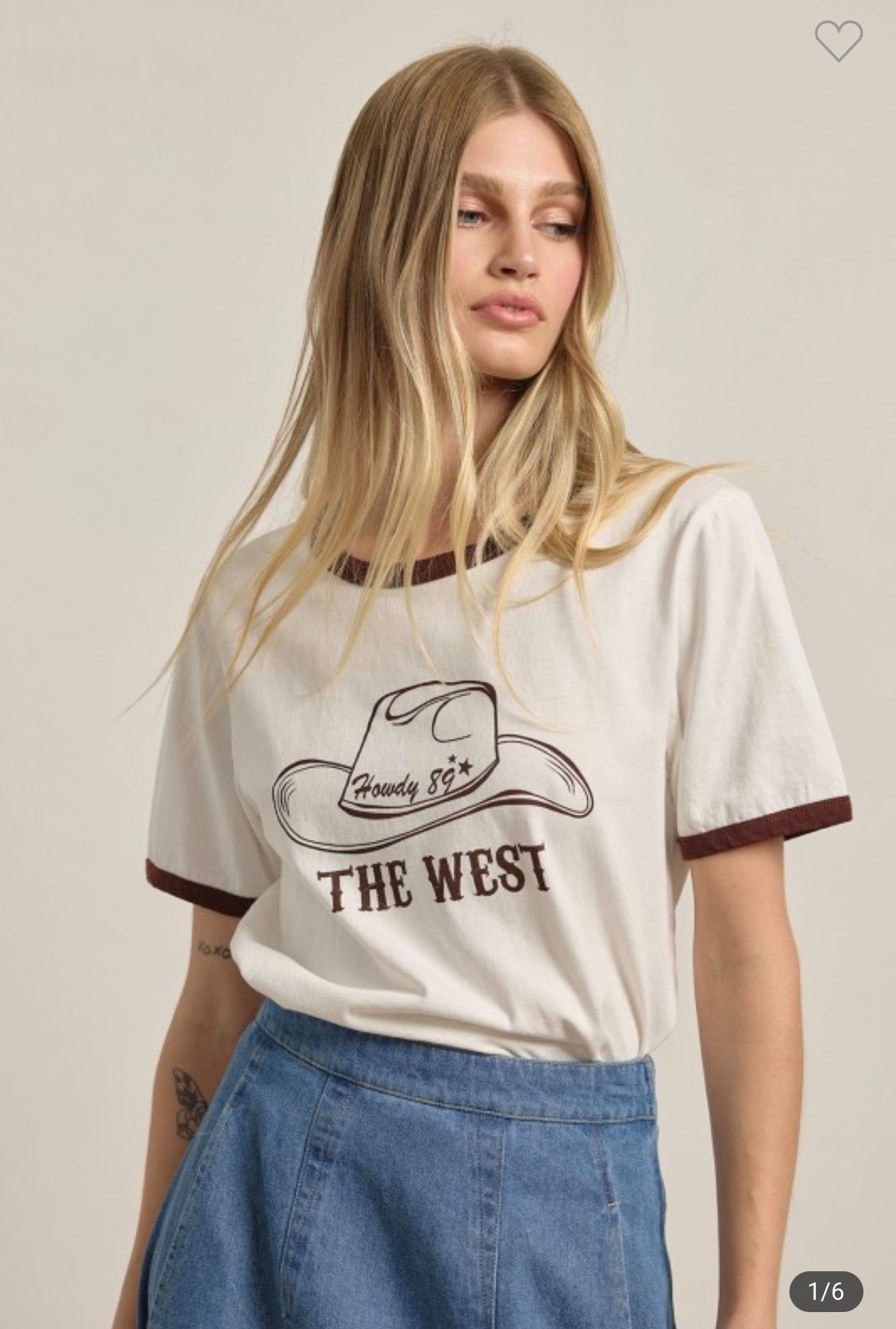 Howdy Cowboy Hat Ringer Tee