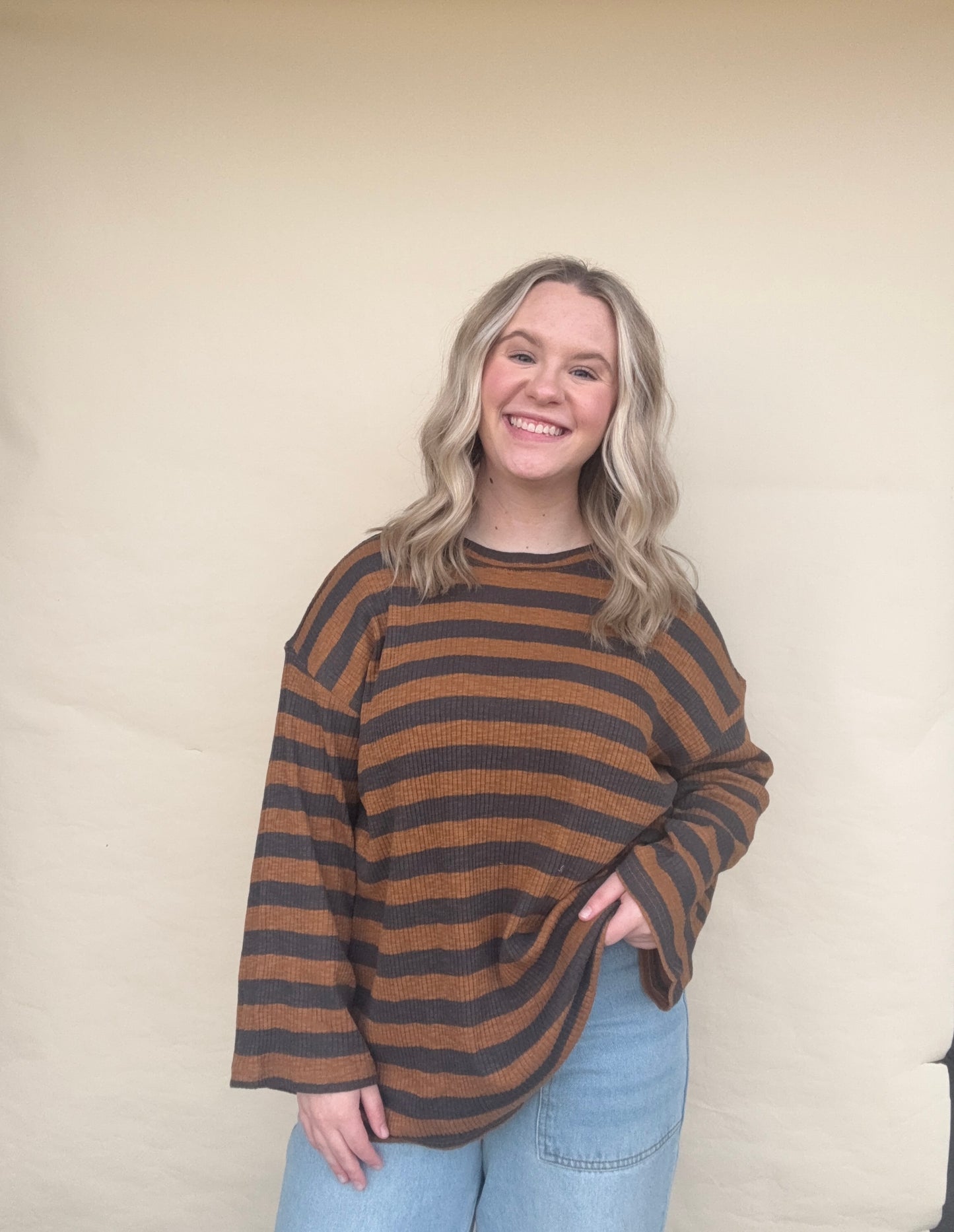 Fireside Rib Stripe Knit Pullover