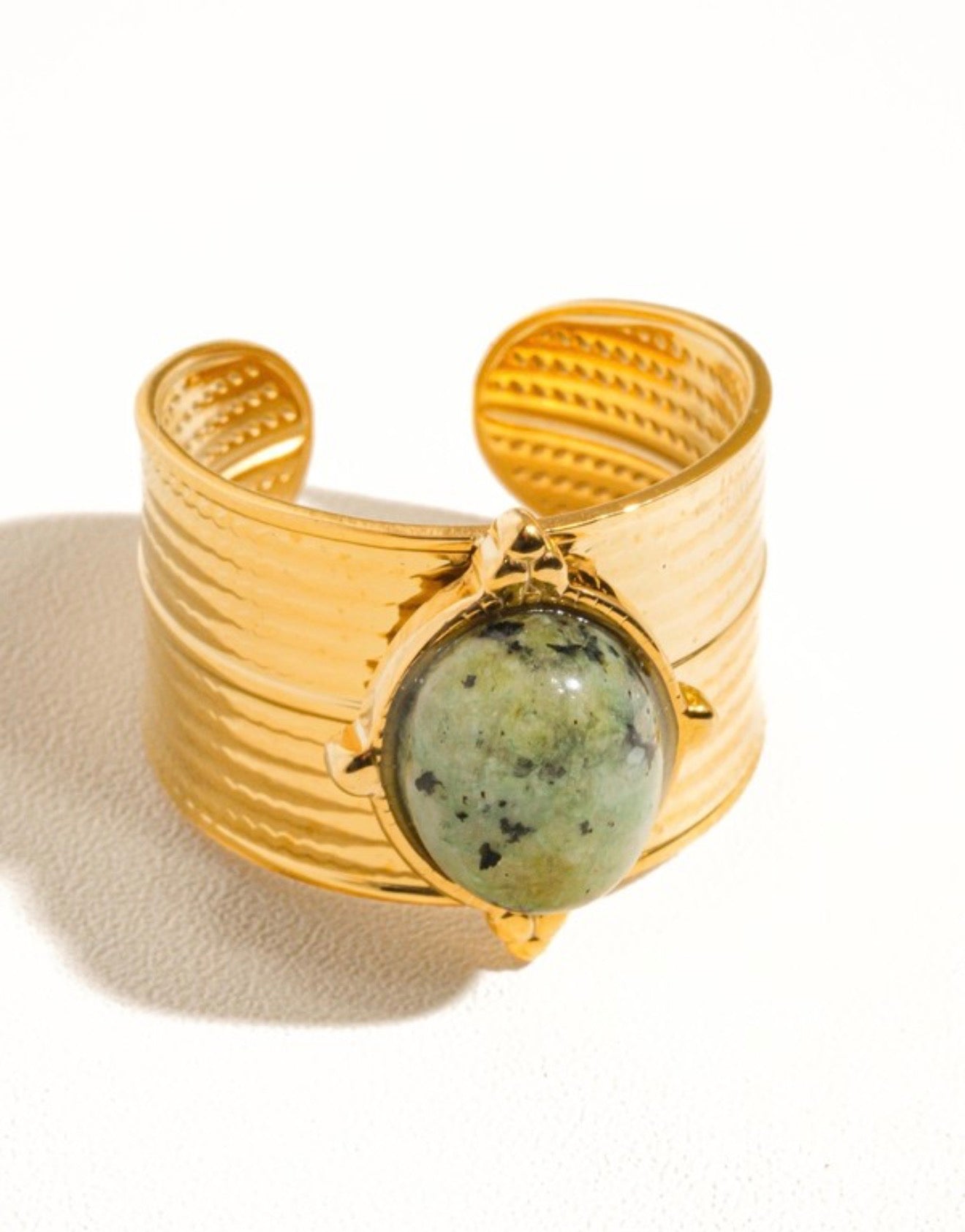 Oasis Stone Adjustable Ring