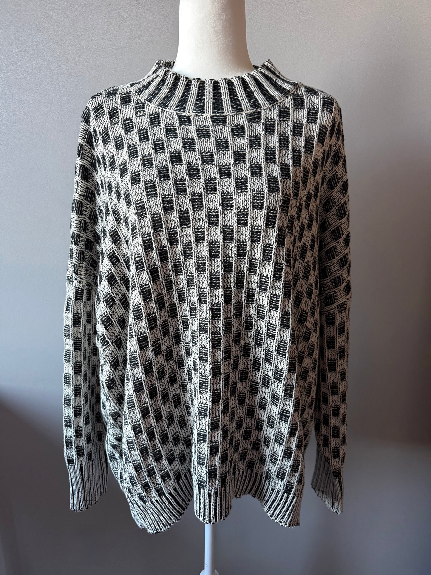 The Checkmate Oversized Sweater