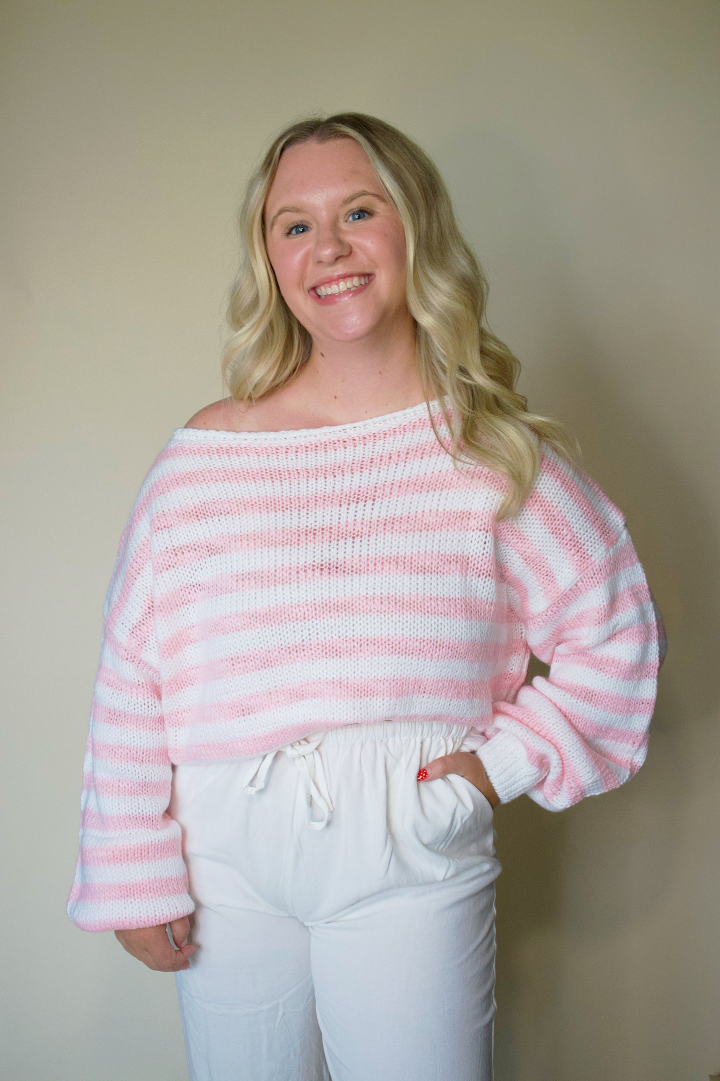 Paisey Off The Shoulder Sweater