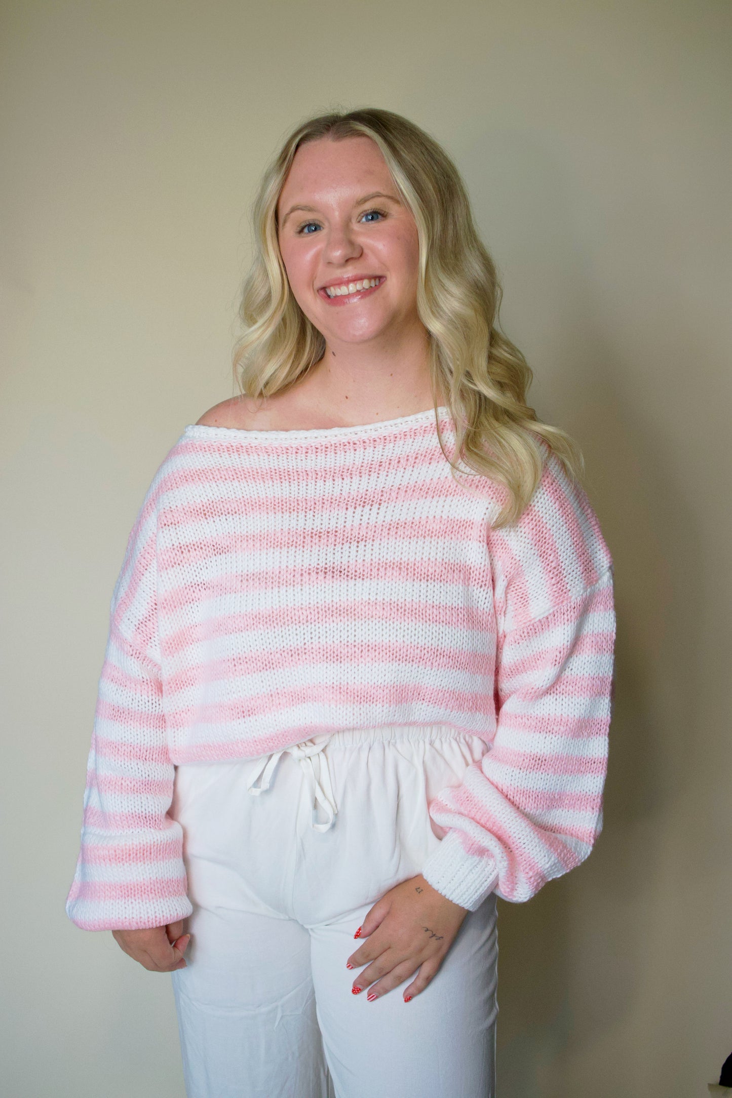 Paisey Off The Shoulder Sweater