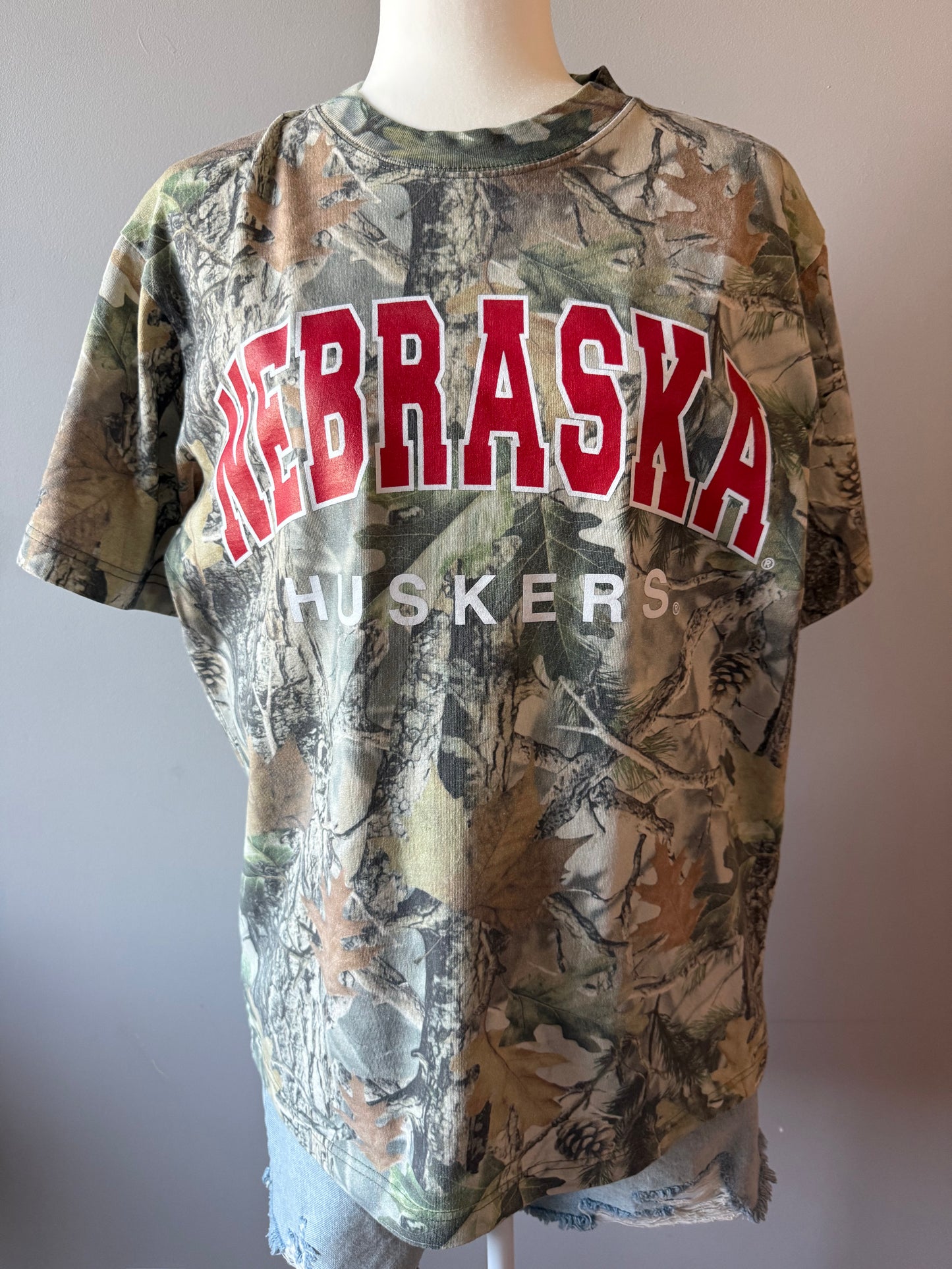 Nebraska Huskers Camo Tee