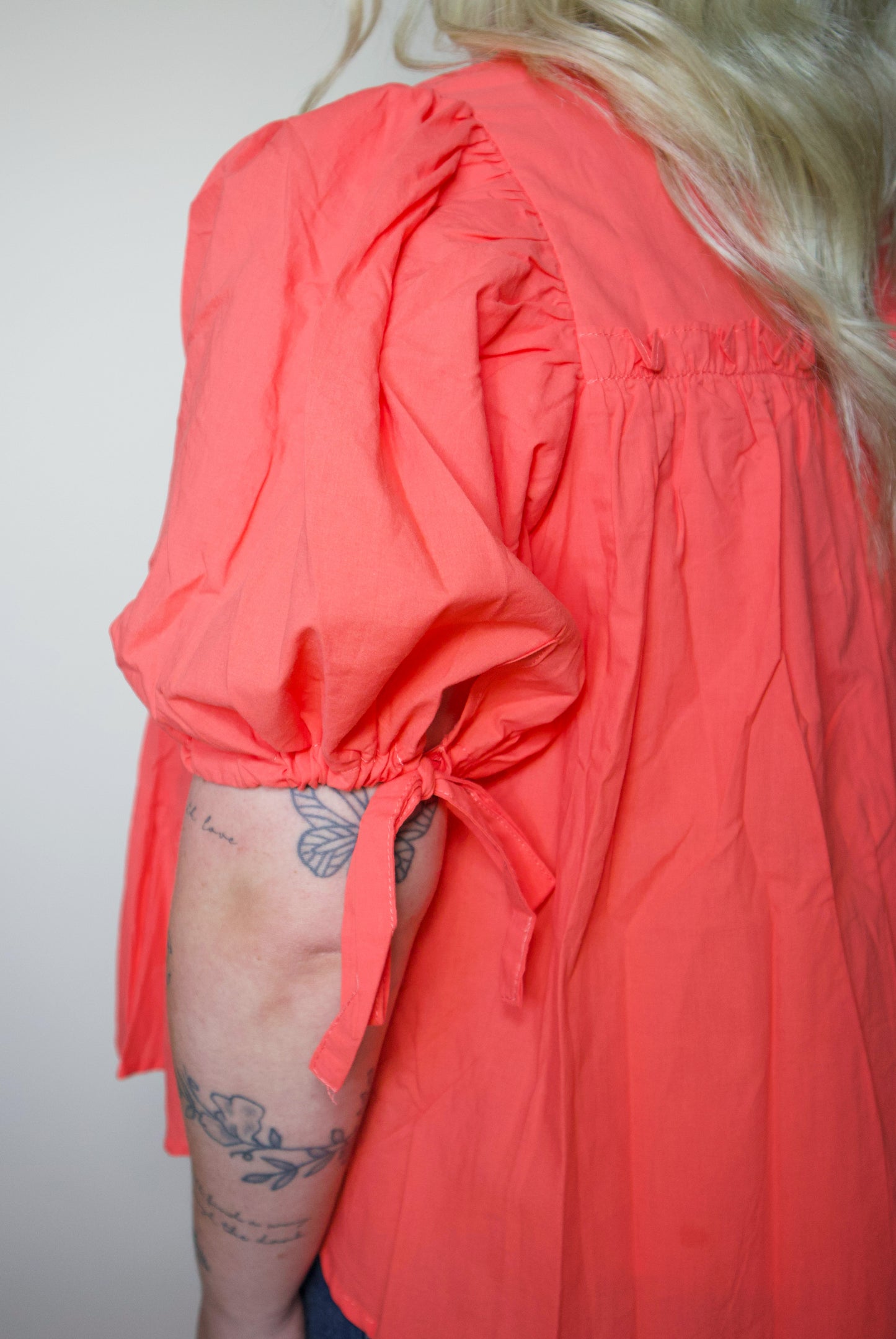 Peachy Keen Tiered Shirring Puff Sleeve Top