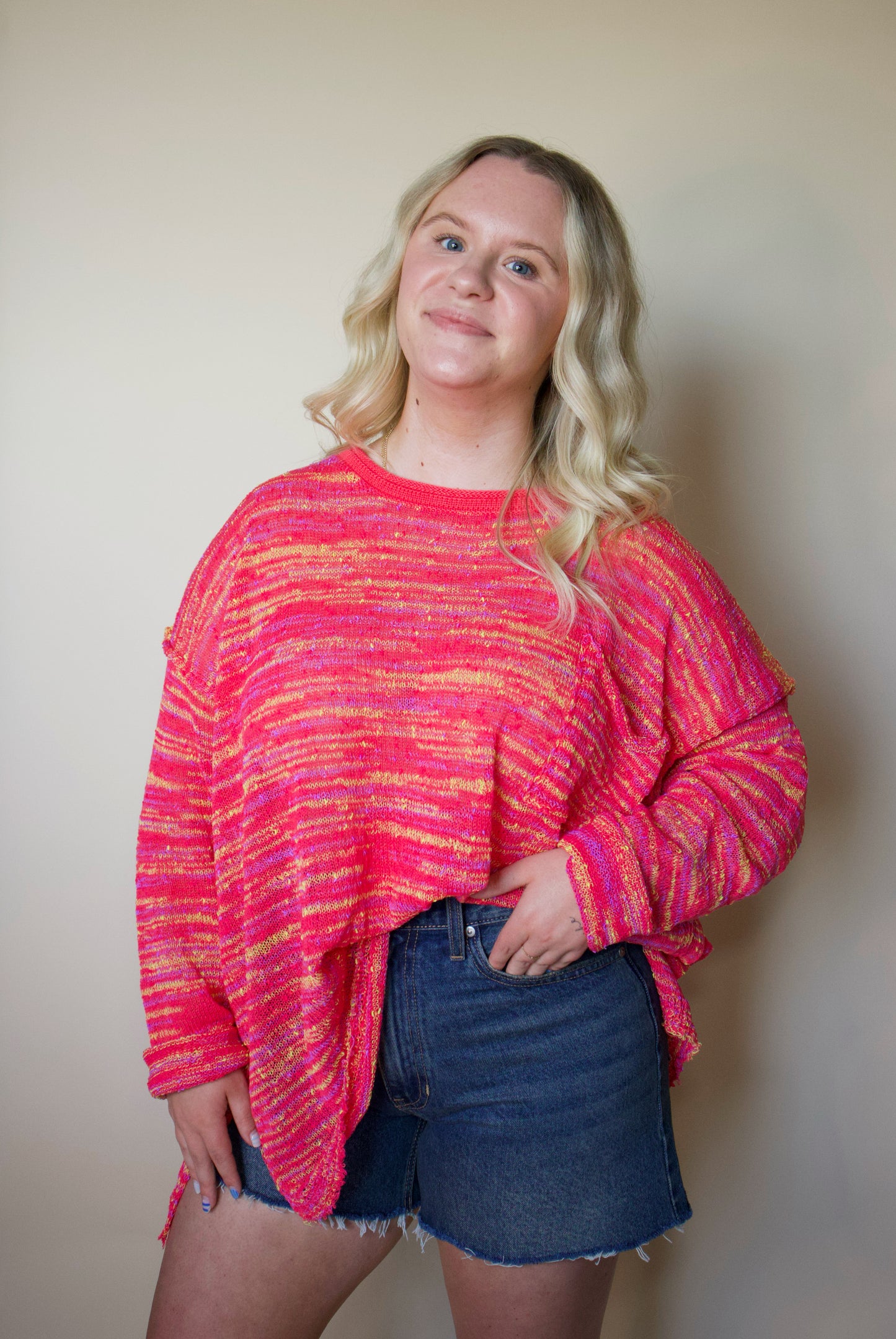 Rainbow Rush Light Weight Sweater