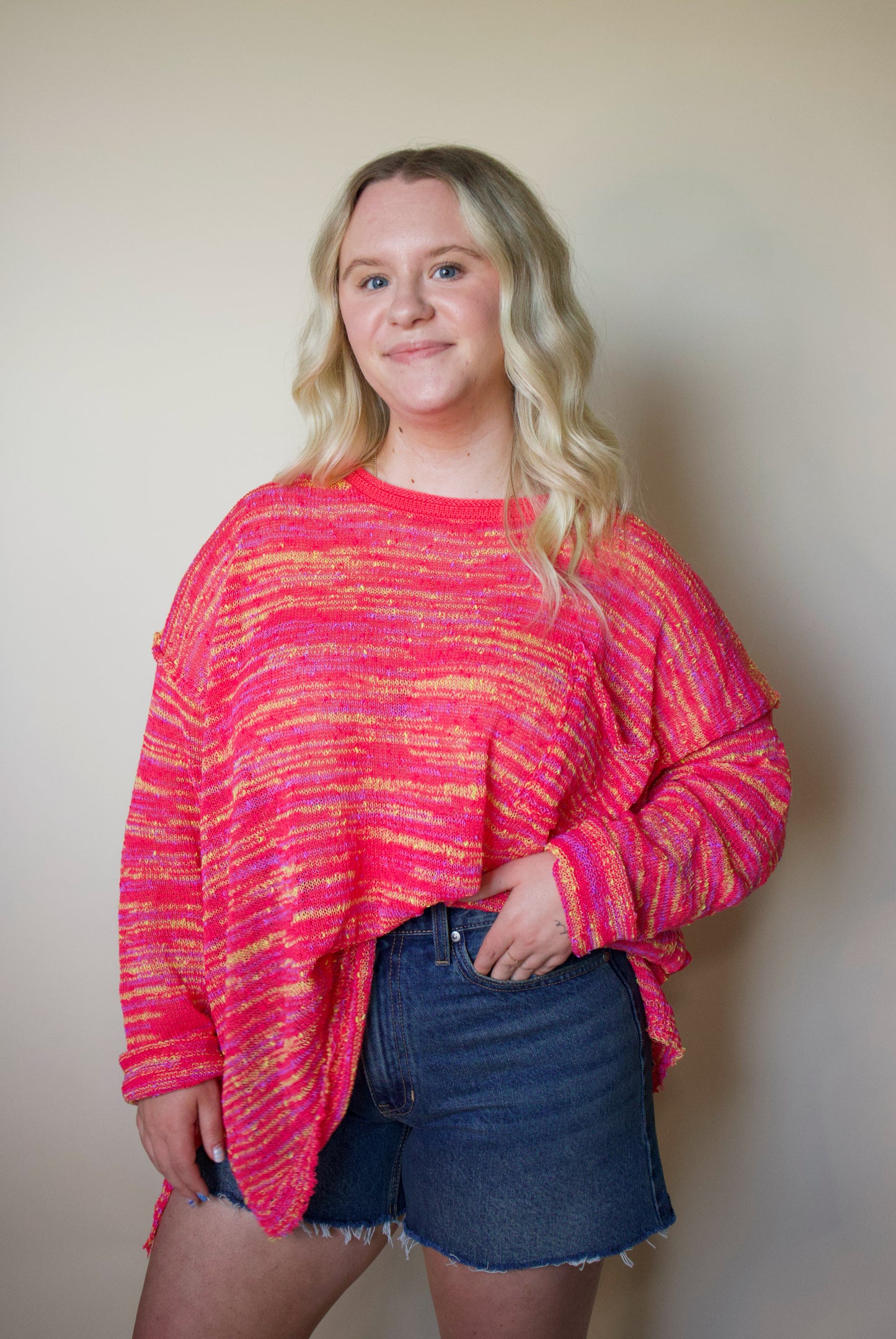 Rainbow Rush Light Weight Sweater