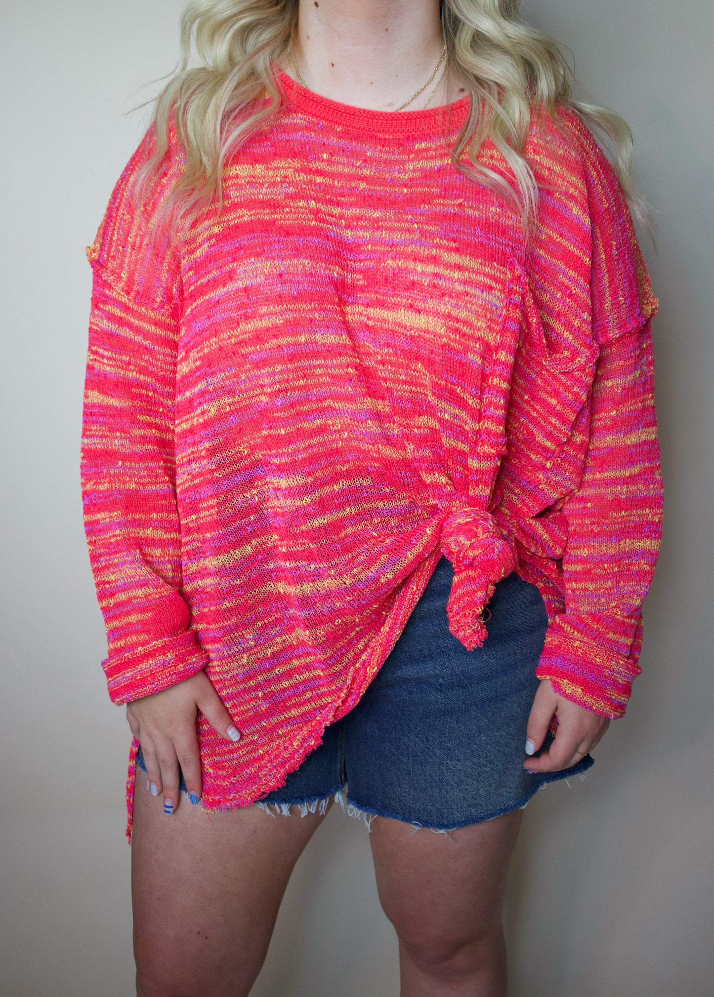 Rainbow Rush Light Weight Sweater