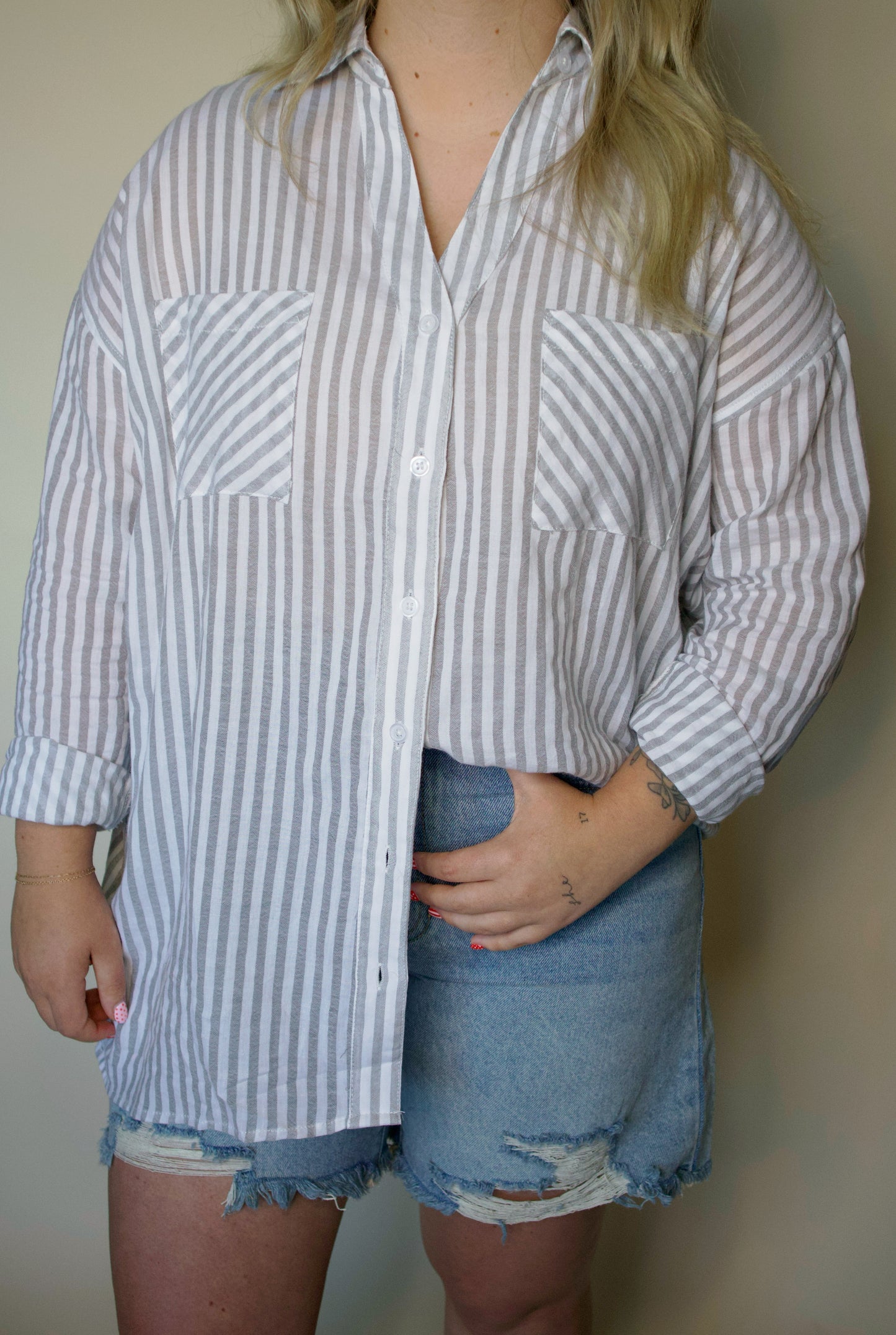 Nantucket Night Button Down Blouse