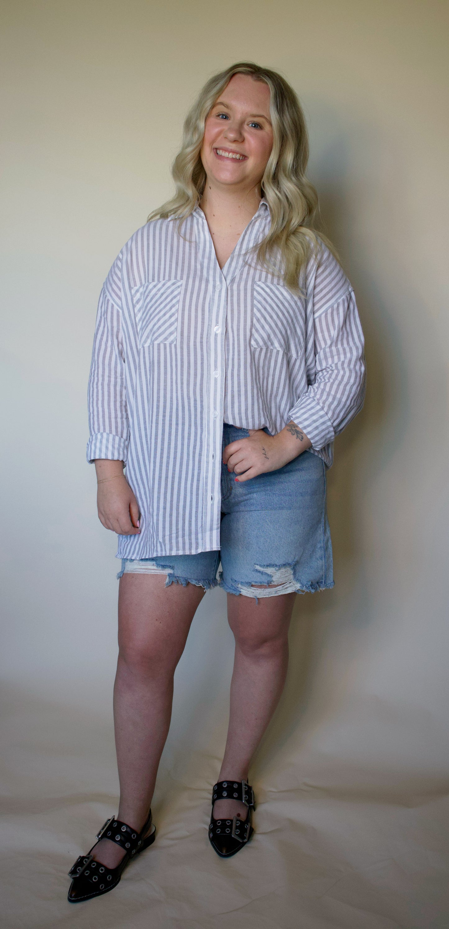 Nantucket Night Button Down Blouse