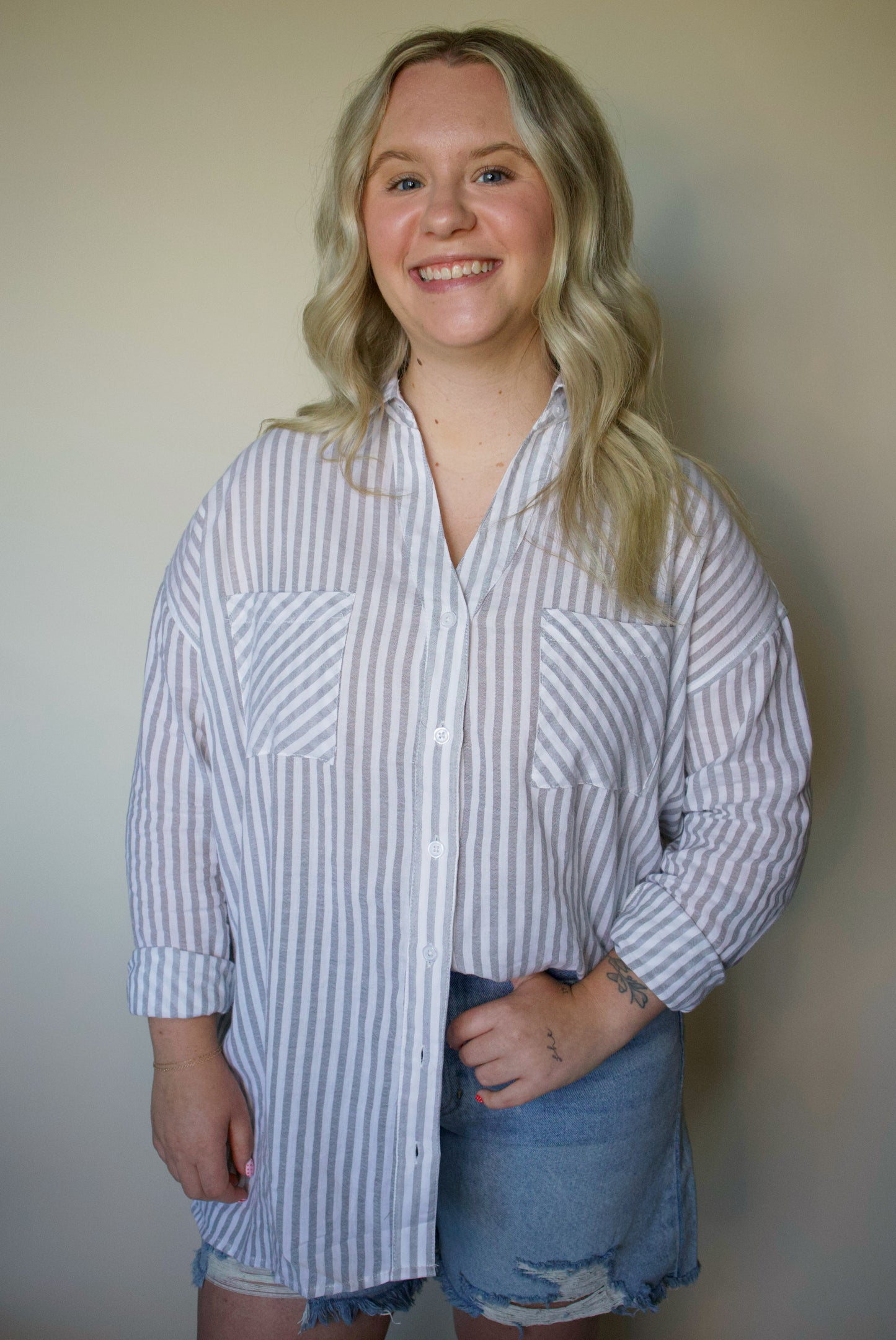 Nantucket Night Button Down Blouse