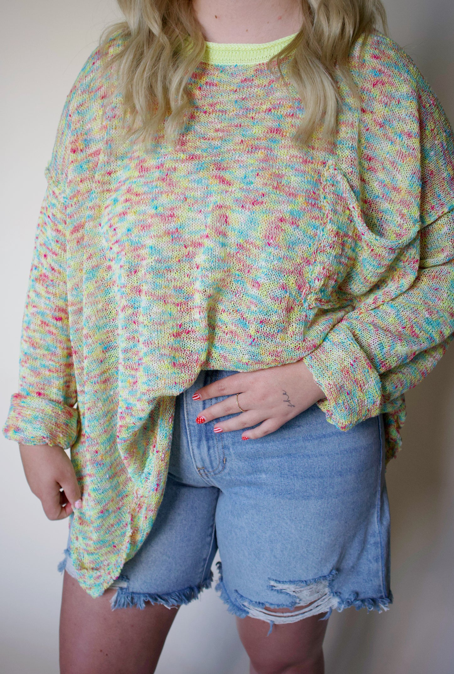 Rainbow Rush Light Weight Sweater
