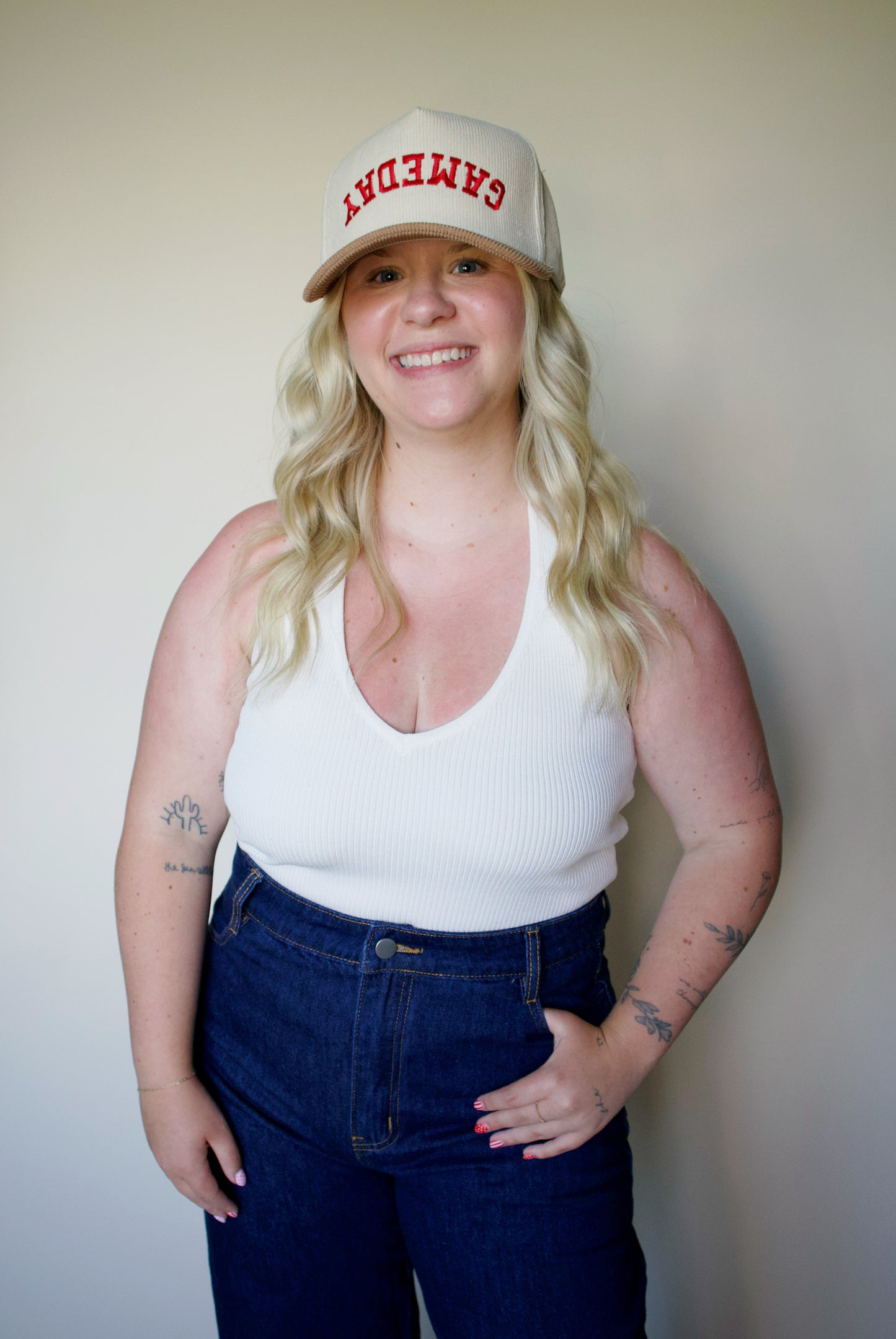 Gameday Upside Down Trucker Corduroy Baseball Cap