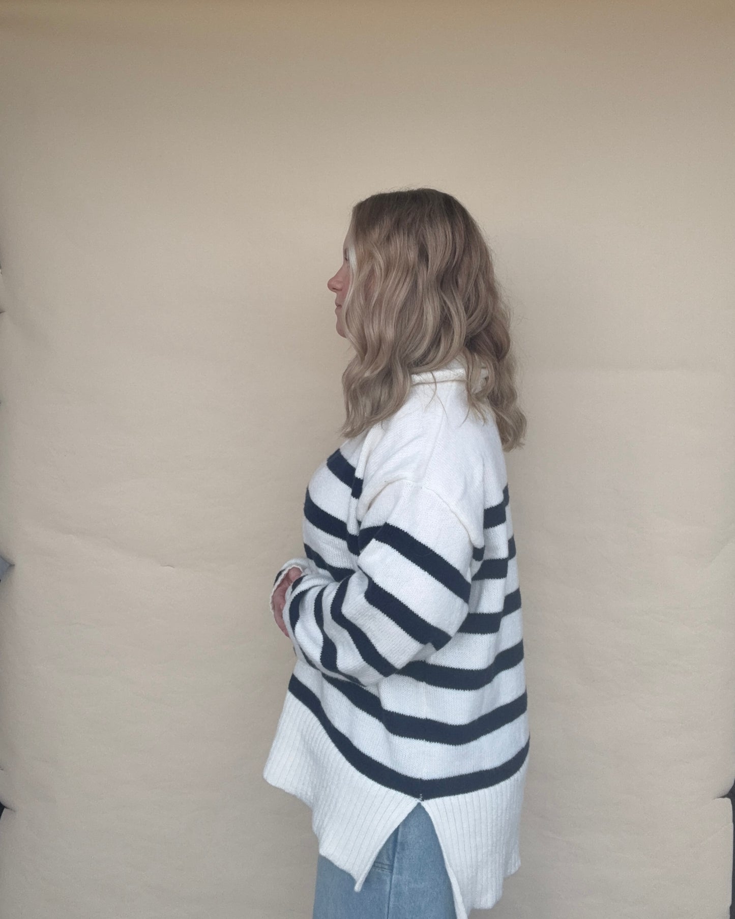 Coastal Lane Oversized Zip Sweater