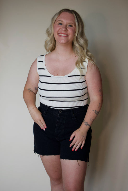 Stripe Sweater Bodysuit
