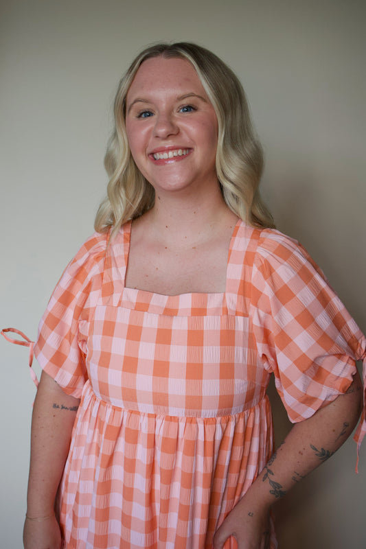 Checkmate Maxi Tiered Dress