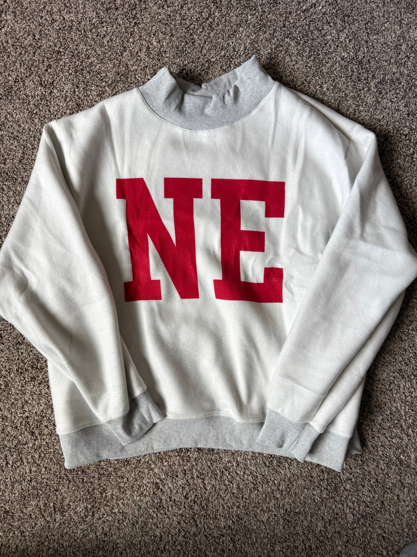 Nebraska Reversible Mock Neck Sweatshirt