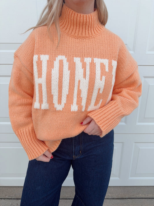 Honey High Neck Oversized Sweater