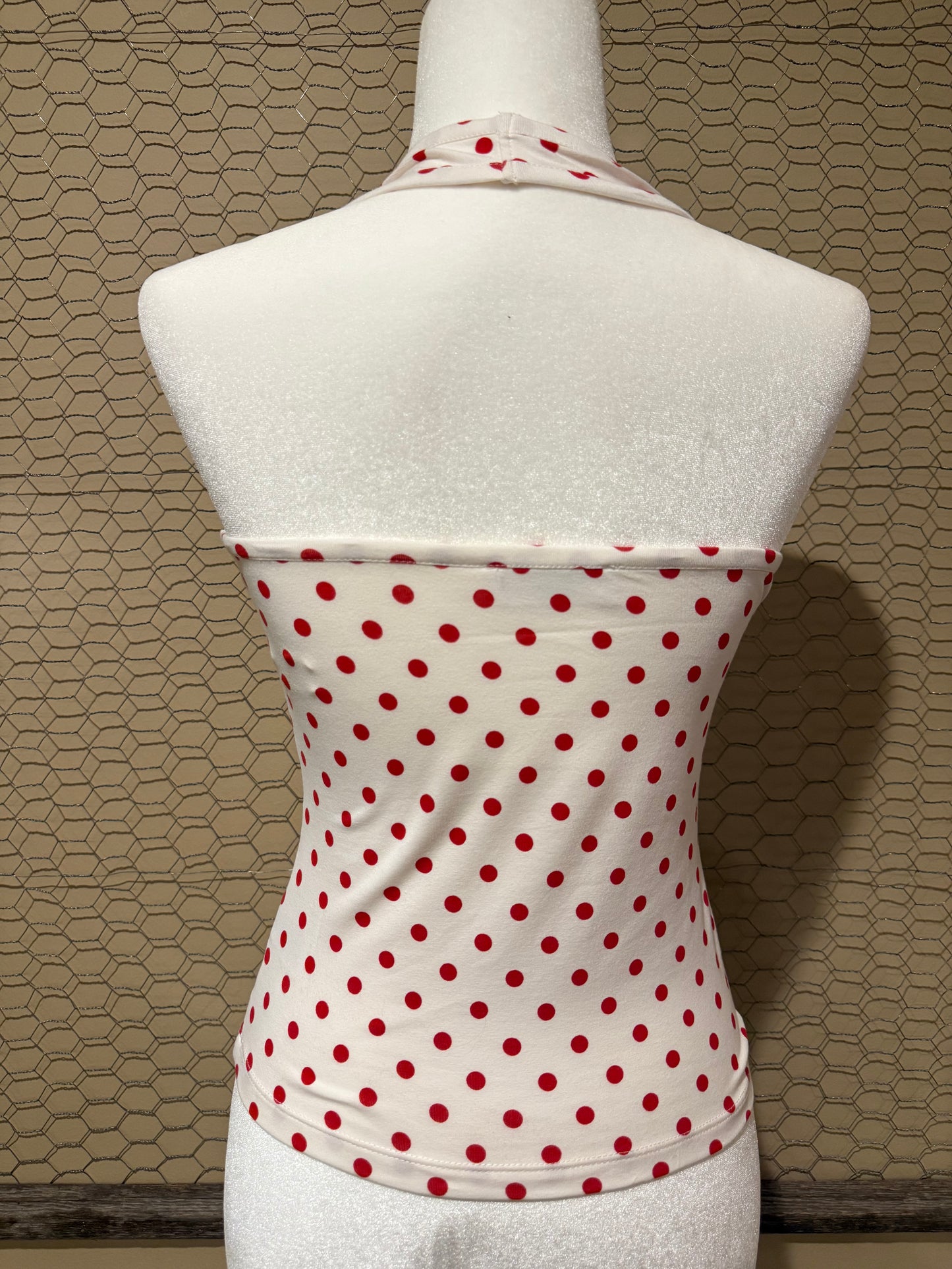 The Ruby Dot Halter Top