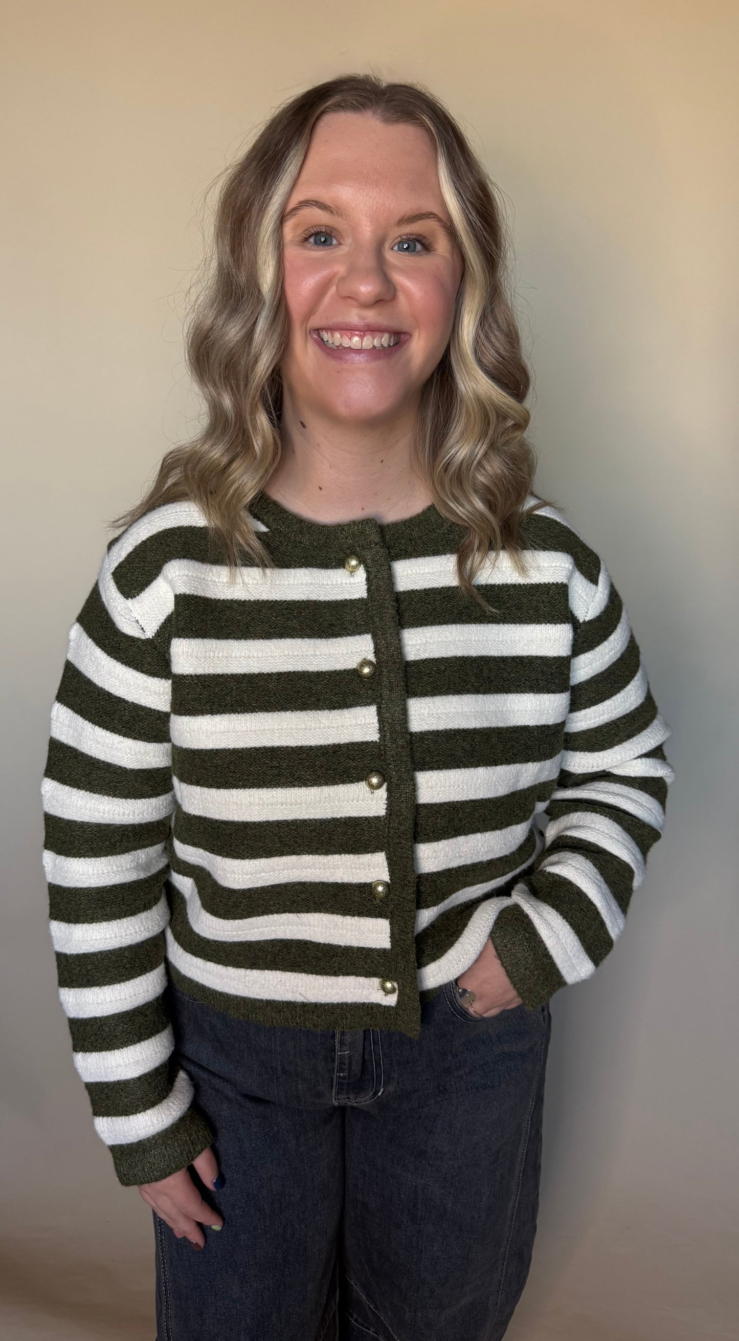 Olive Grove Sweater Cardigan