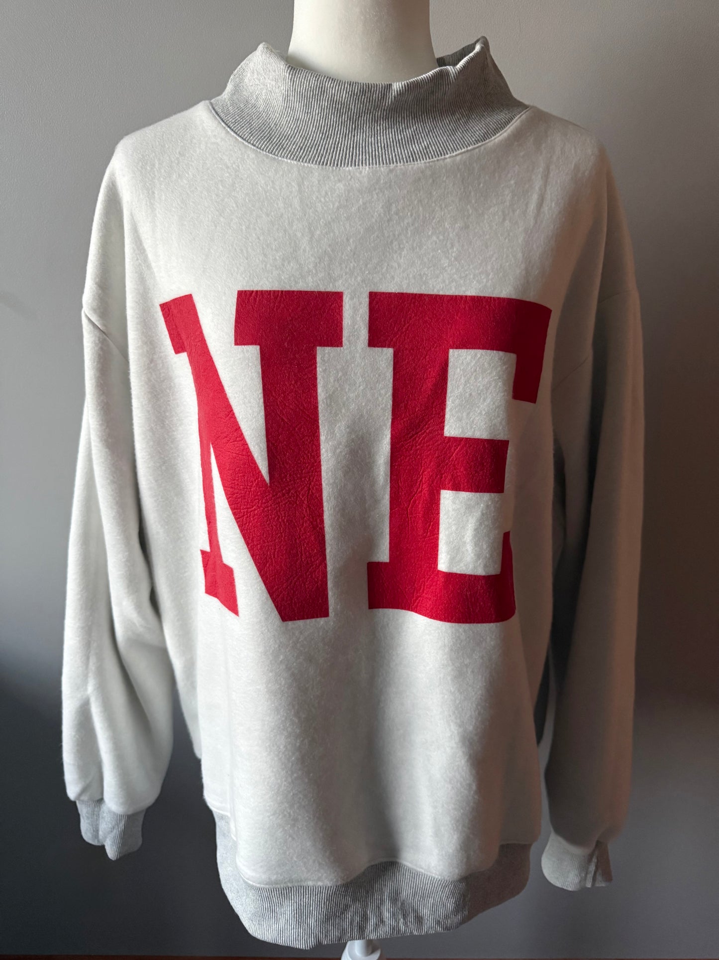 Nebraska Reversible Mock Neck Sweatshirt
