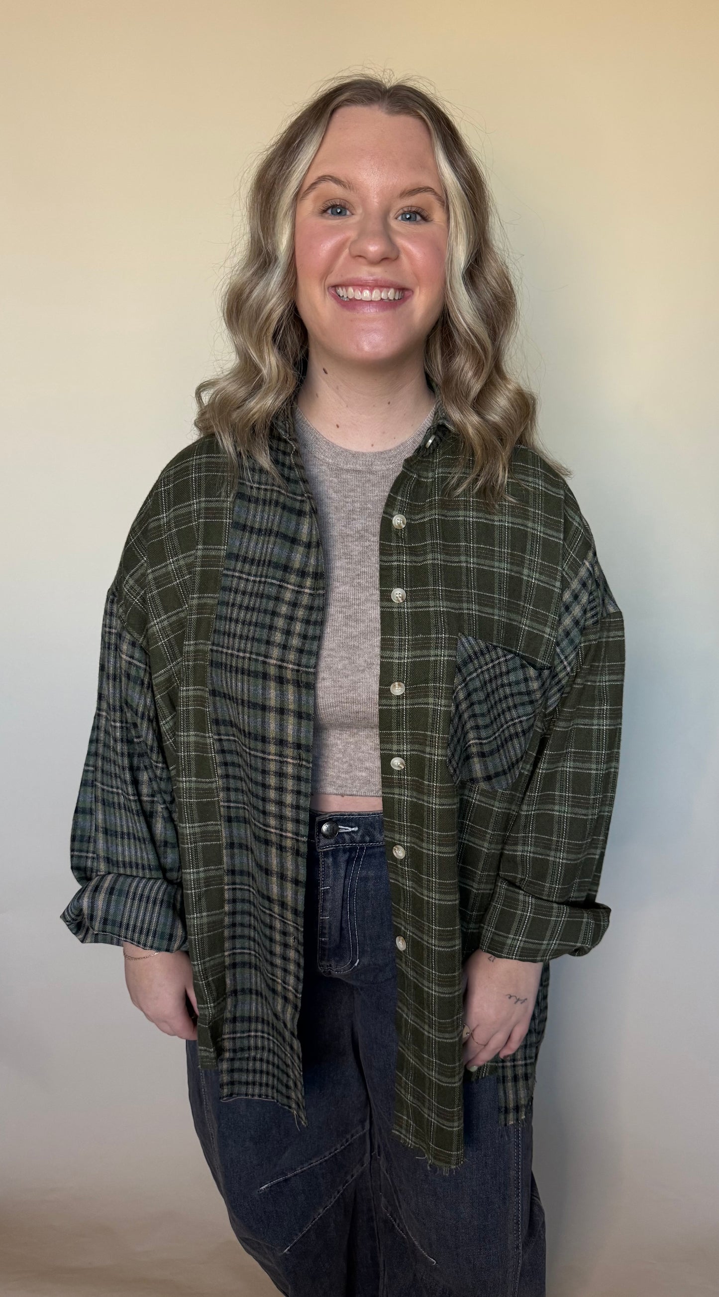 Kambrie Plaid Flannel Shirt