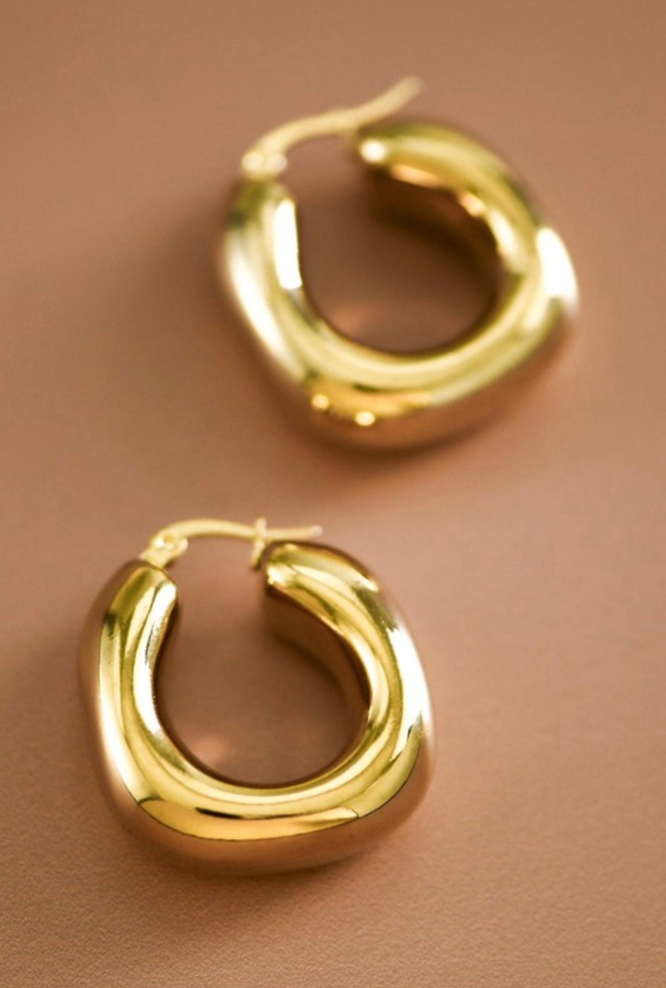 Gold Chunky Hoops