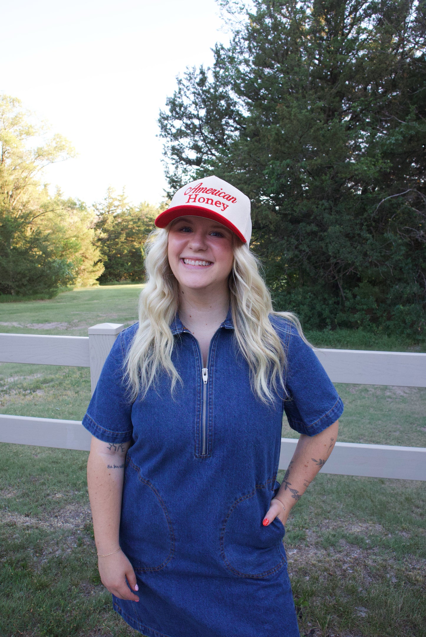 American Honey Corduroy Trucker Baseball Cap