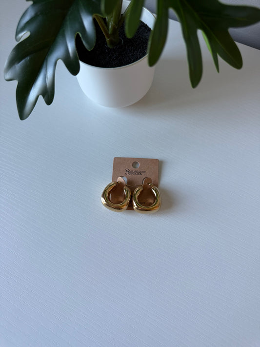 Gold Chunky Hoops