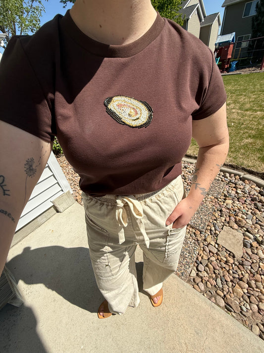 Oyster Beaded Baby Tee
