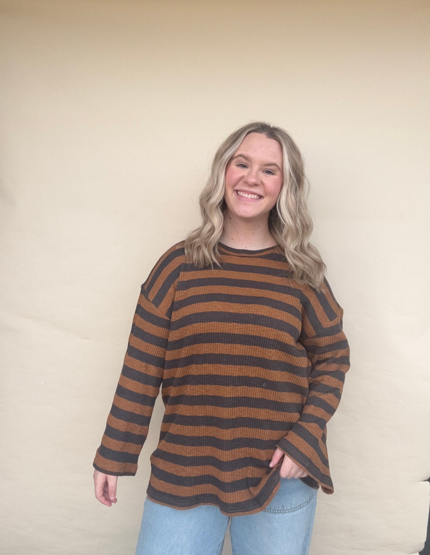 Fireside Rib Stripe Knit Pullover