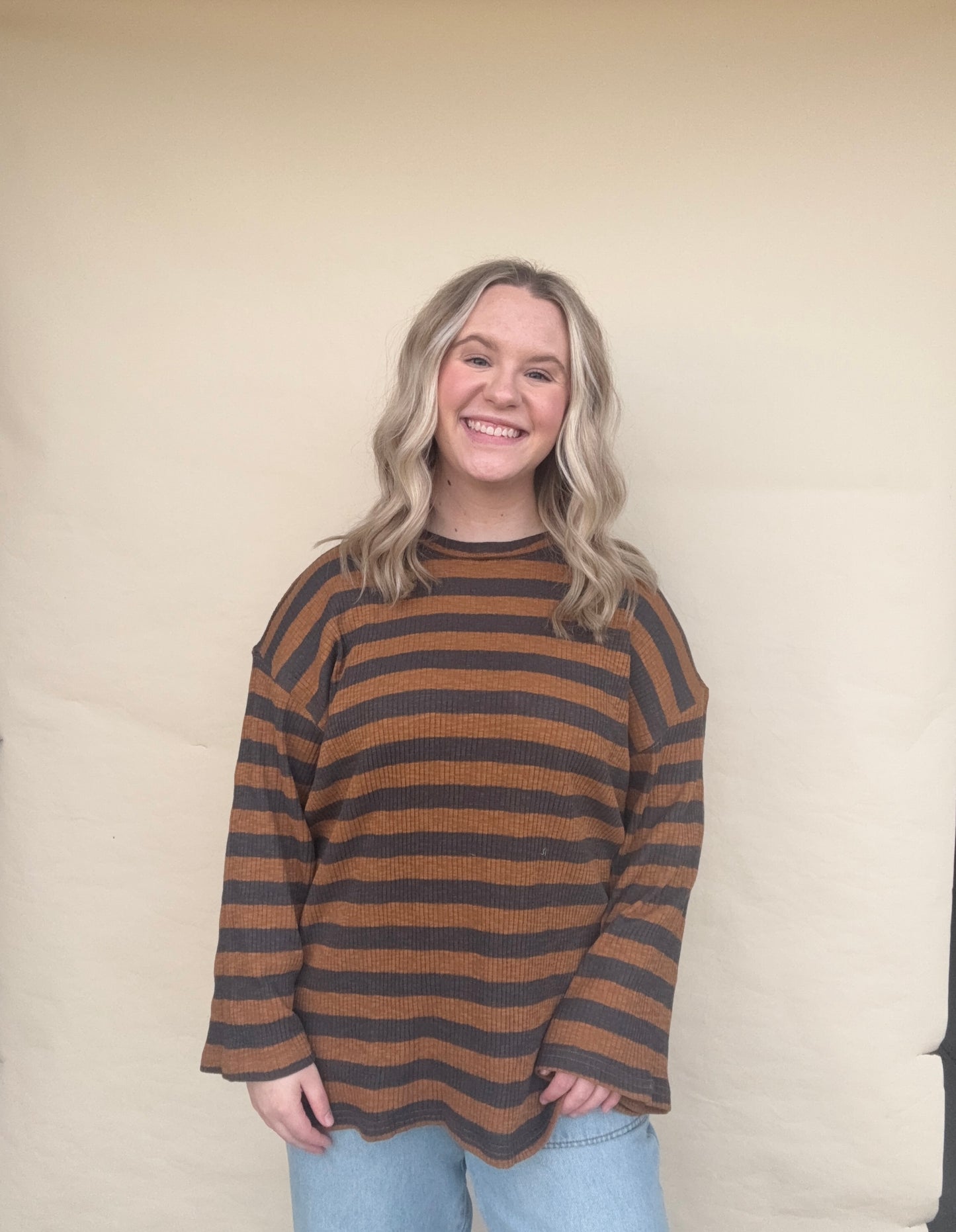 Fireside Rib Stripe Knit Pullover