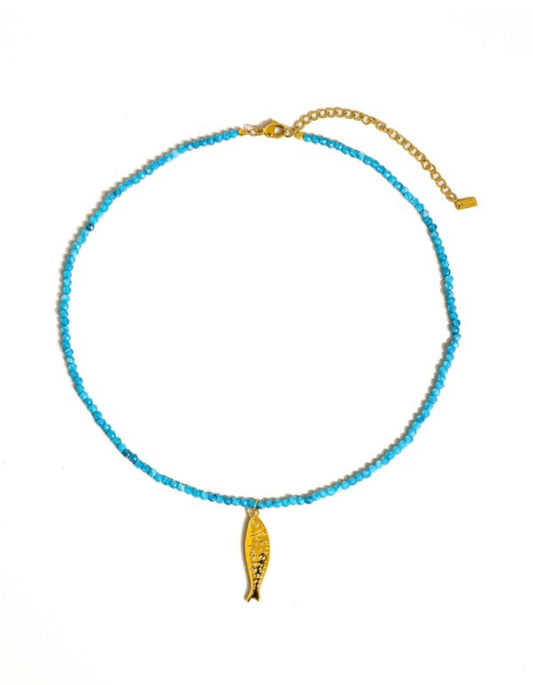 Fish Beaded Necklace