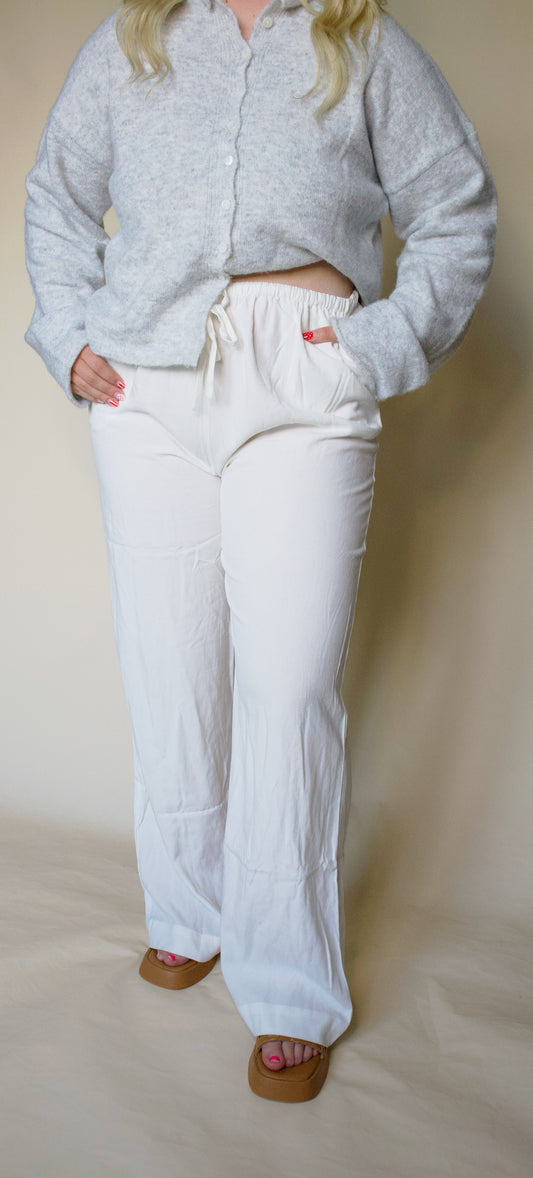 Linen Luxe Straight Pant