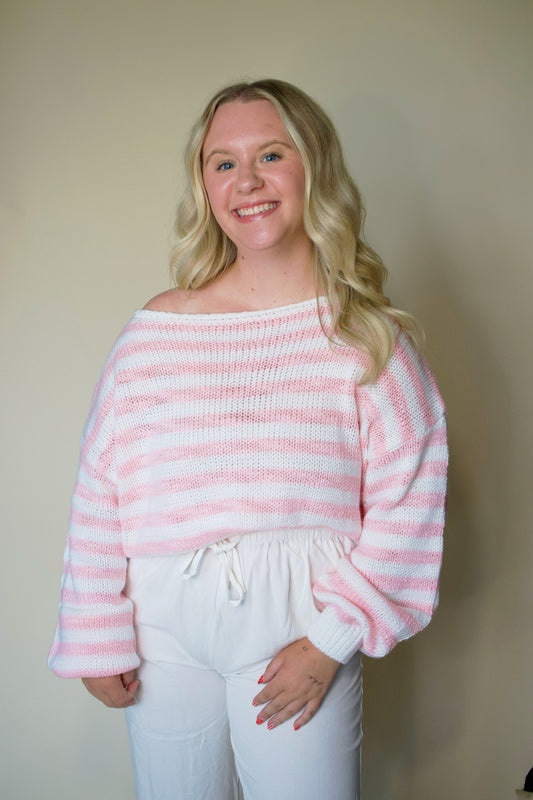 Paisey Off The Shoulder Sweater