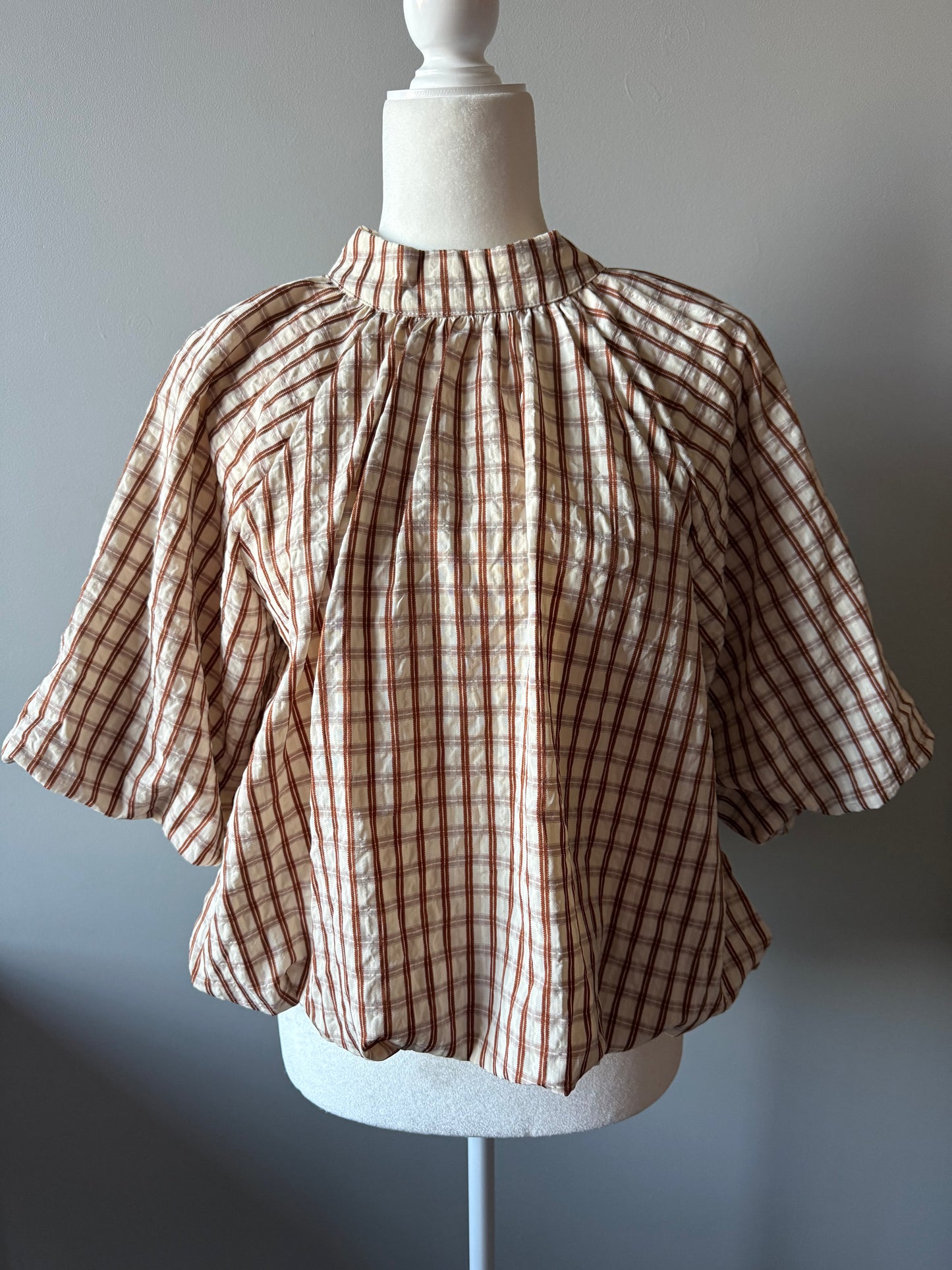 Gingham Grace Blouse