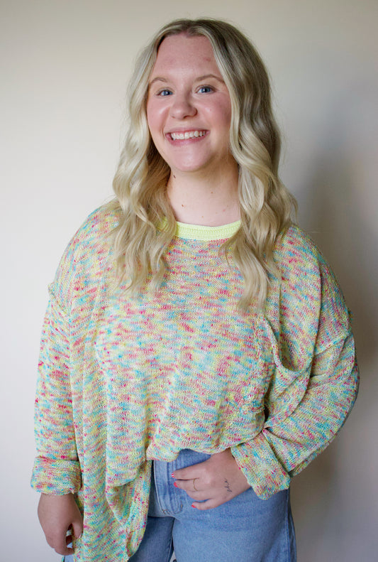 Rainbow Rush Light Weight Sweater