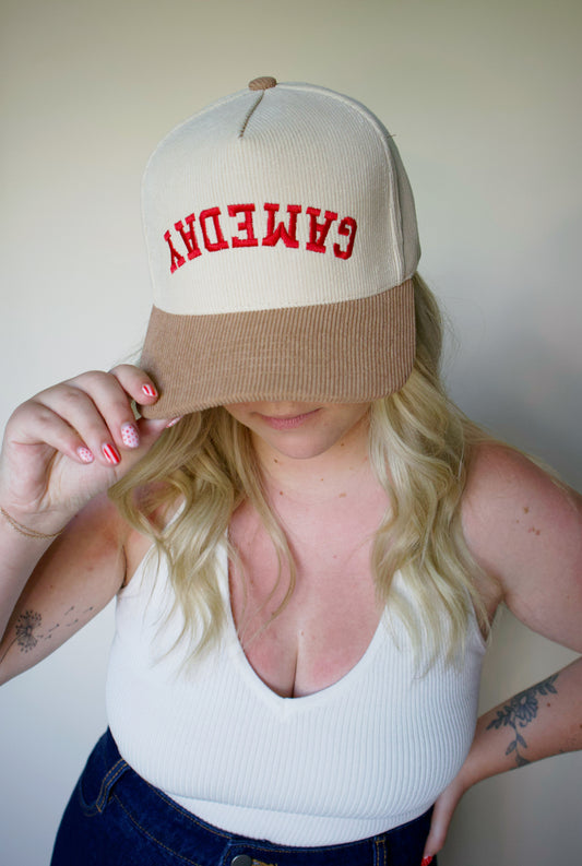 Gameday Upside Down Trucker Corduroy Baseball Cap
